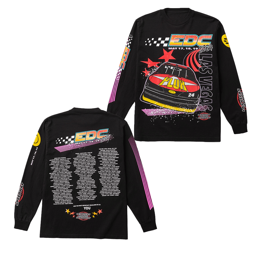EDC Merch EDC Plur Race Long Sleeve T-Shirt Gifts For Fans Christmas Gift for Him