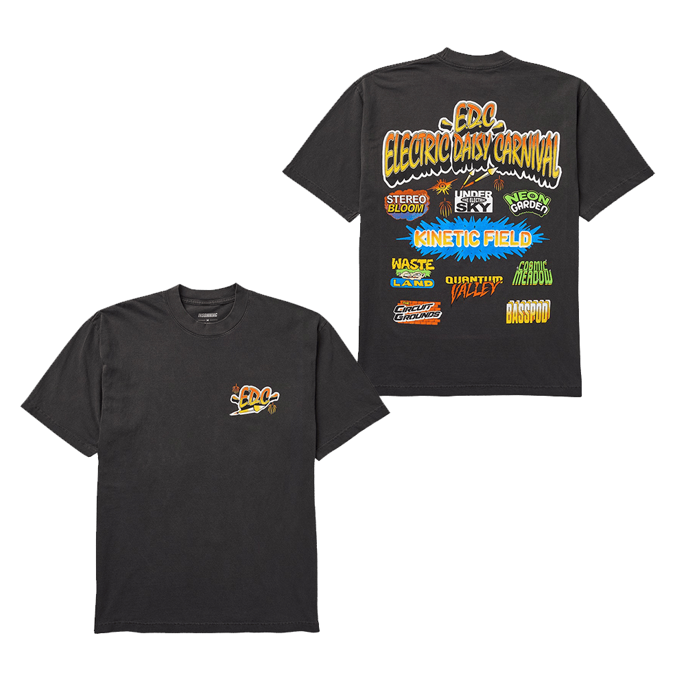 EDC Merchandise EDC Fireworks Stages T-Shirt Gifts For Music Fans Father's Day Gift for Husband-1