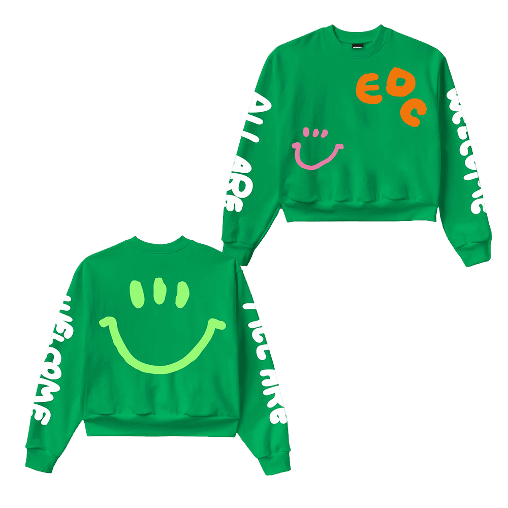 EDC Merchandise EDC Smile Scribble Sweatshirt Gifts For Music Fans Father's Day Gift for Dad