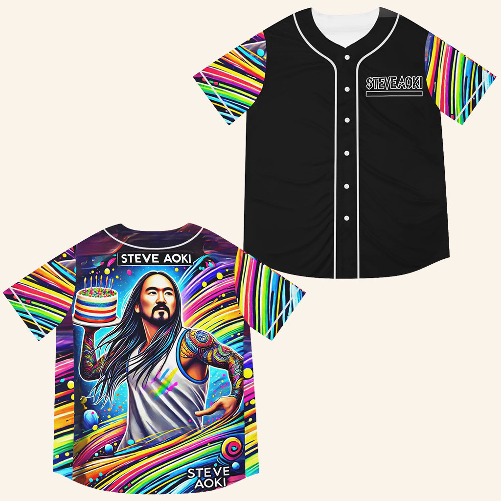 EDC Steve Aoki Rave Jersey Steve Aoki Merch Music Lover Gifts For Him