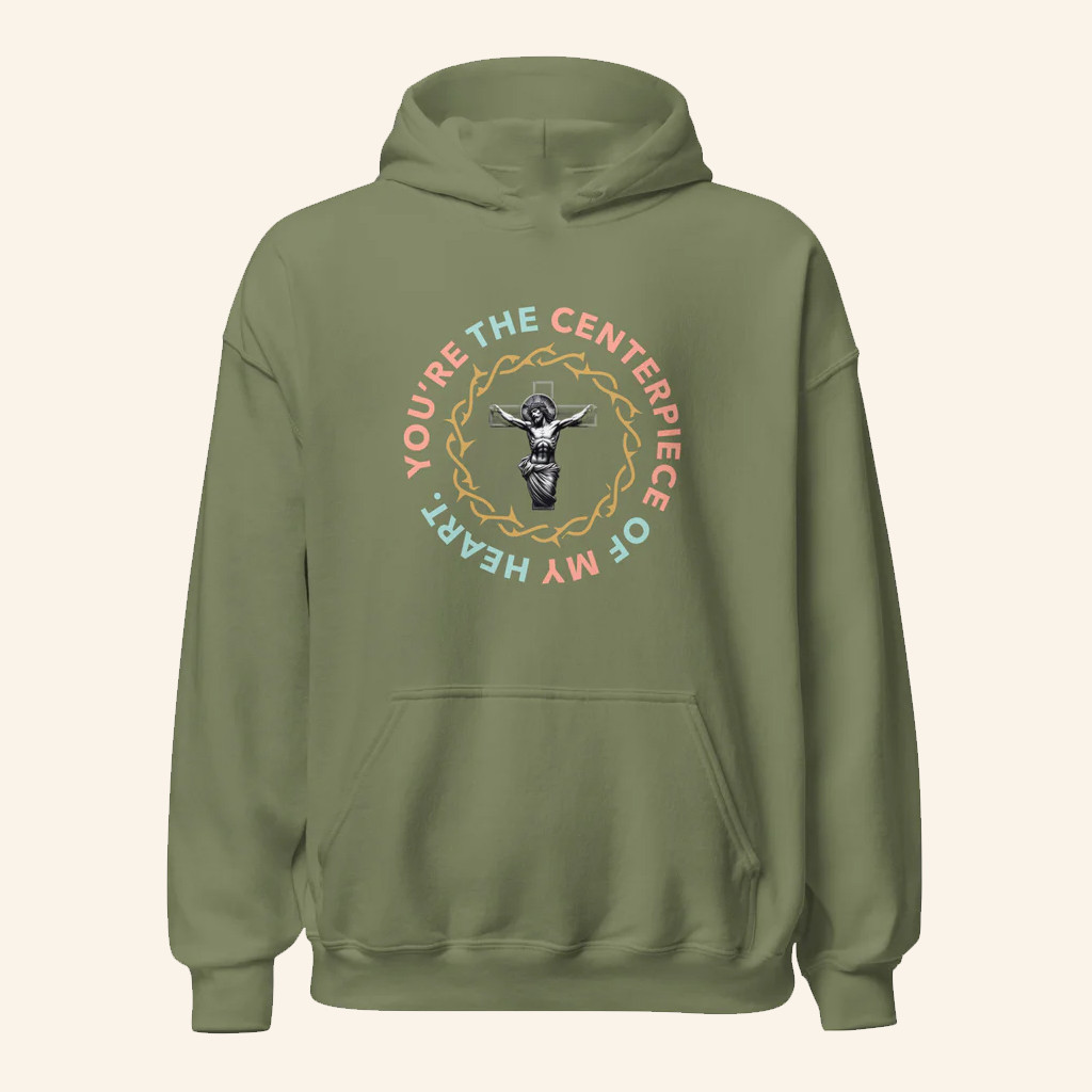 Eddie James Ministries Merch Jesus Centerpiece Hoodie Christian Apparel Gifts For Her