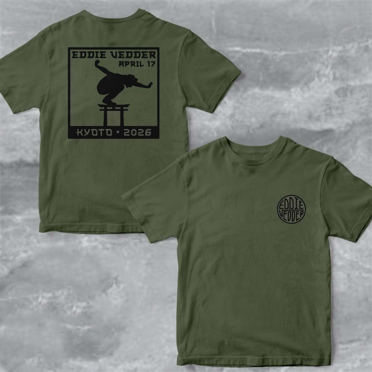 Eddie Vedder Kyoto Japan 2026 Hanko Event T-Shirt Music Concert Merch Eddie Vedder Fans Gift