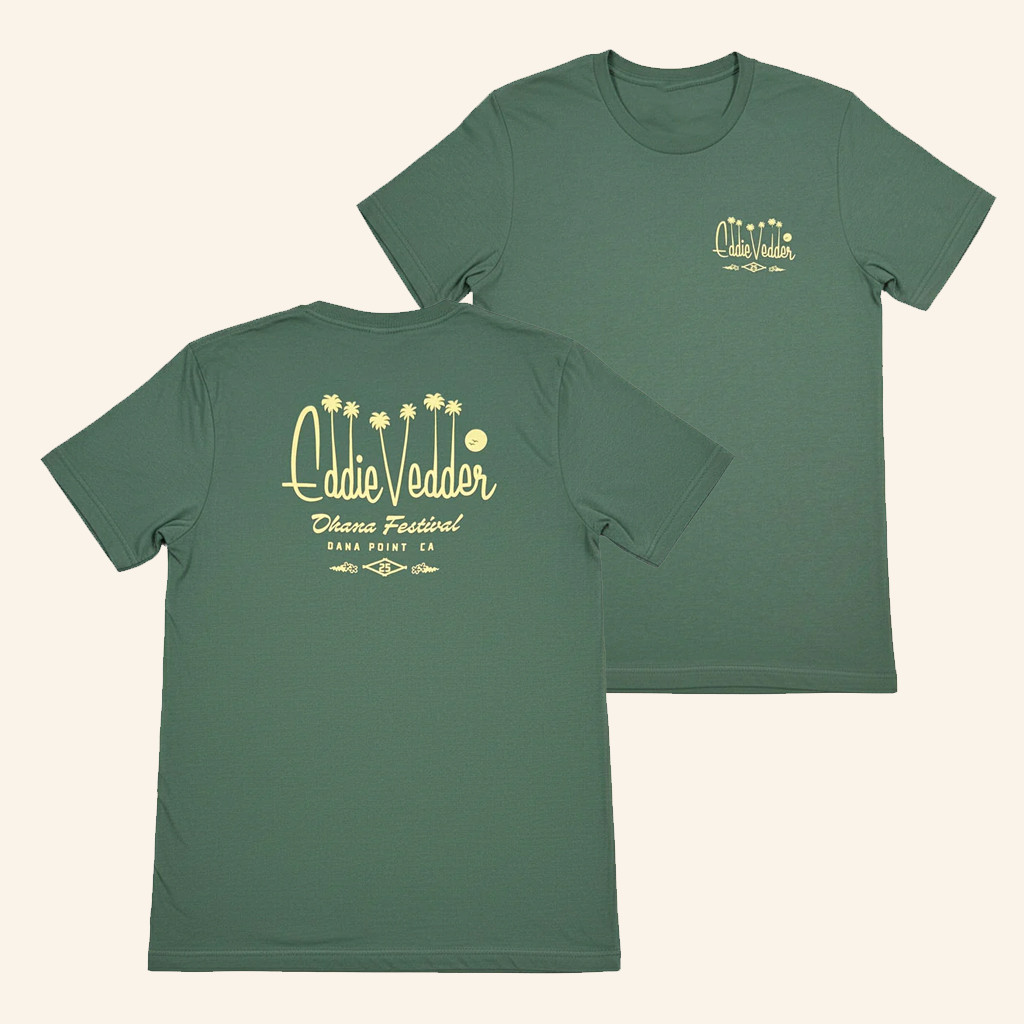 Eddie Vedder Merch Eddie Vedder Palm Script T-Shirt Gifts For Girlfriend Eddie Vedder Merch Eddie Vedder Palm Script T-Shirt Gifts For Girlfriend