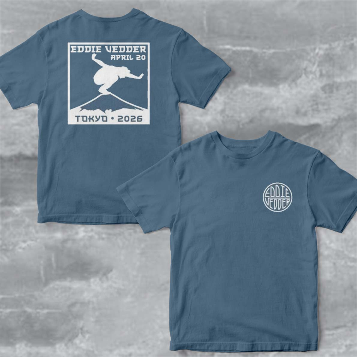 Eddie Vedder Tokyo 2026 Hanko Event T-Shirt Eddie Vedder April 20 Tokyo Merch