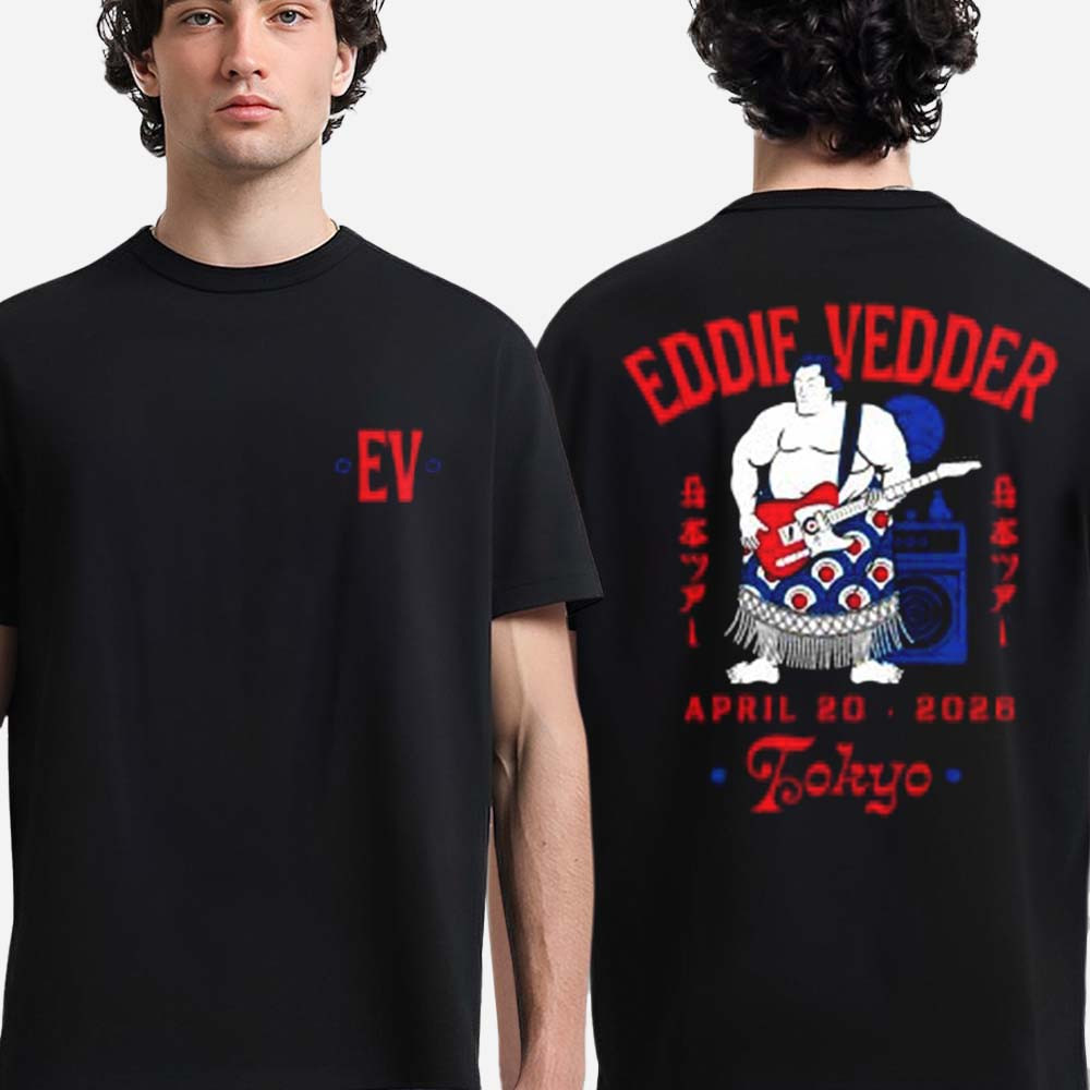 Eddie Vedder Tokyo Japan 2026 Sumo Event T-Shirt Music Apparel Present For Eddie Vedder Fans