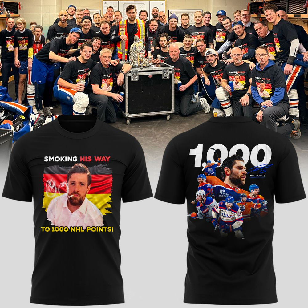 Edmonton Hockey Leon Draisaitl 1000 Career Points Shirt Gifts For Hockey Fan