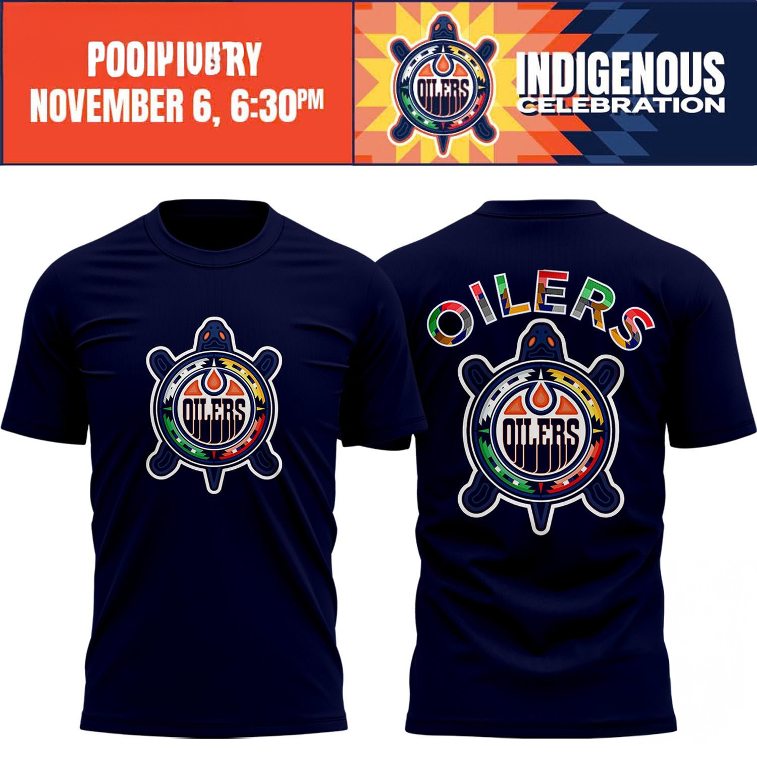Edmonton Oilers Indigenous Celebration Shirt Gifts For Hockey Enthusiasts