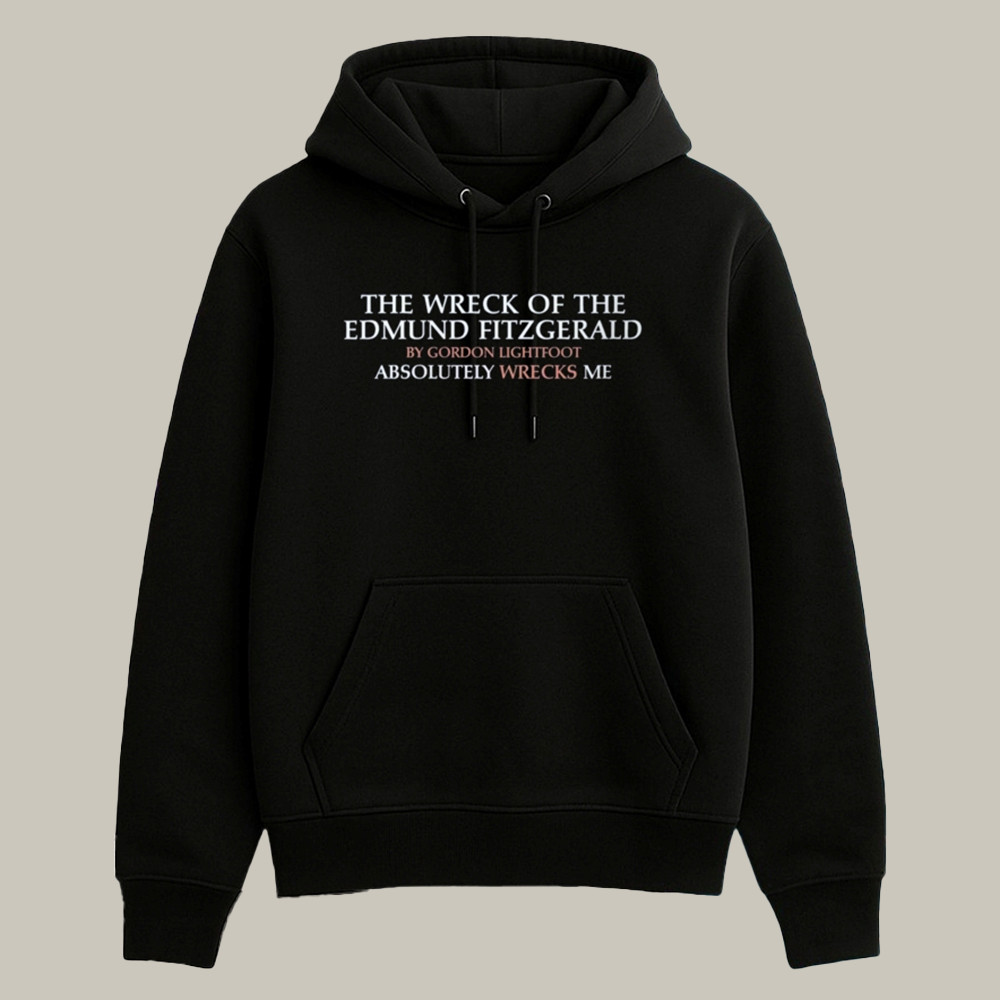 Edmund Fitzgerald Merch Hoodie Folk Music Classic Hoodie Gifts For Music Lovers