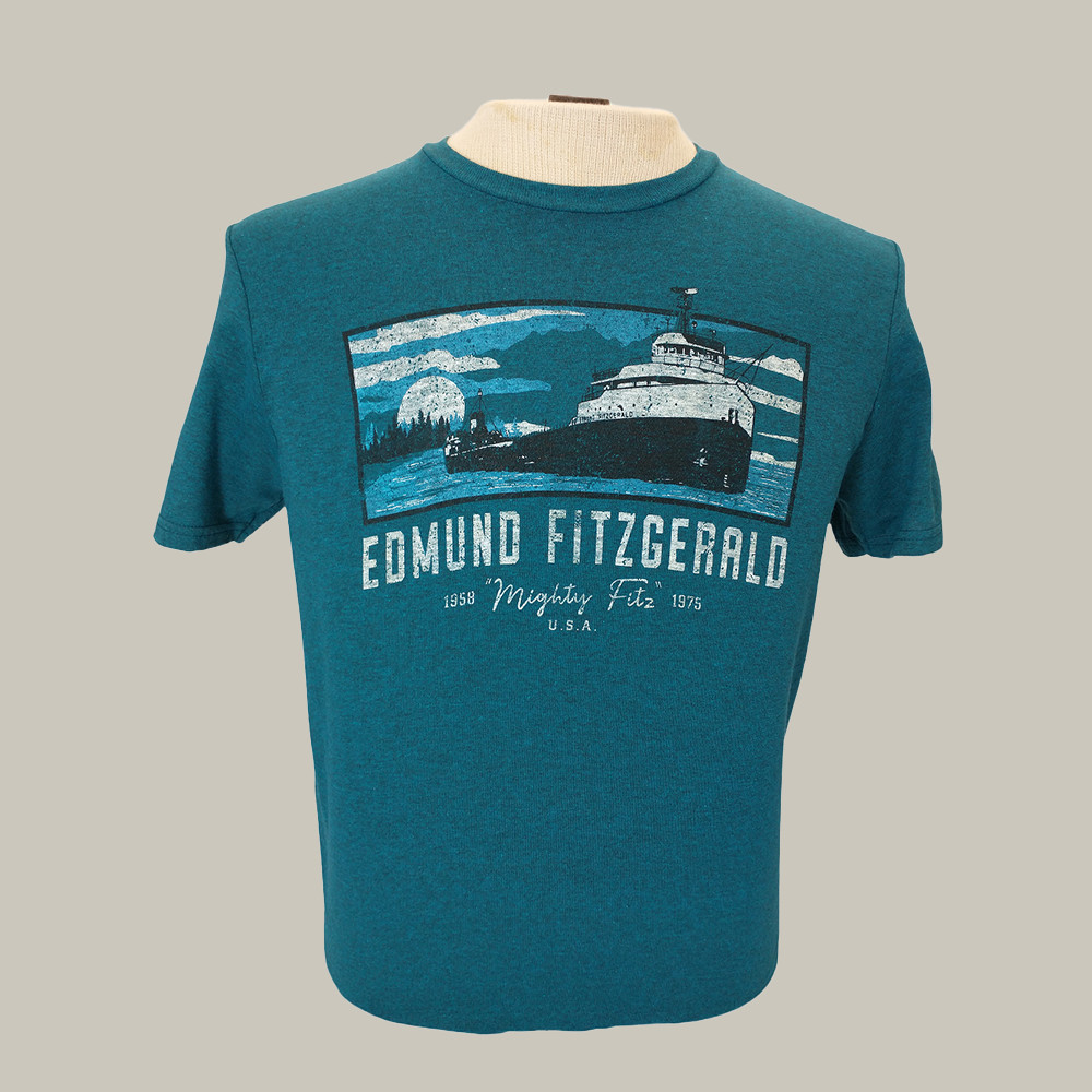 Edmund Fitzgerald Merch T-Shirt Mighty Fitz Shirt Best Gifts For Gordon Lightfoot Lovers