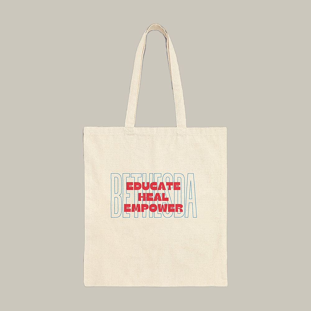 Educate Heal Empower Bethesda Tote Bag Bethesda Merchandise Cool Gift For Her