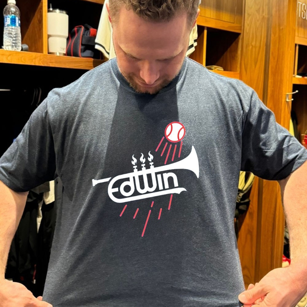 Edwin Diaz Narco Trumpet Los Angeles Dodgers Prado Logo T Shirt