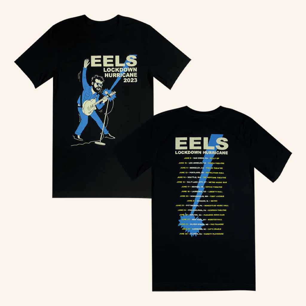 Eels Merch Lockdown Hurricane Tour Black T-Shirt Best Gifts For Music Lovers
