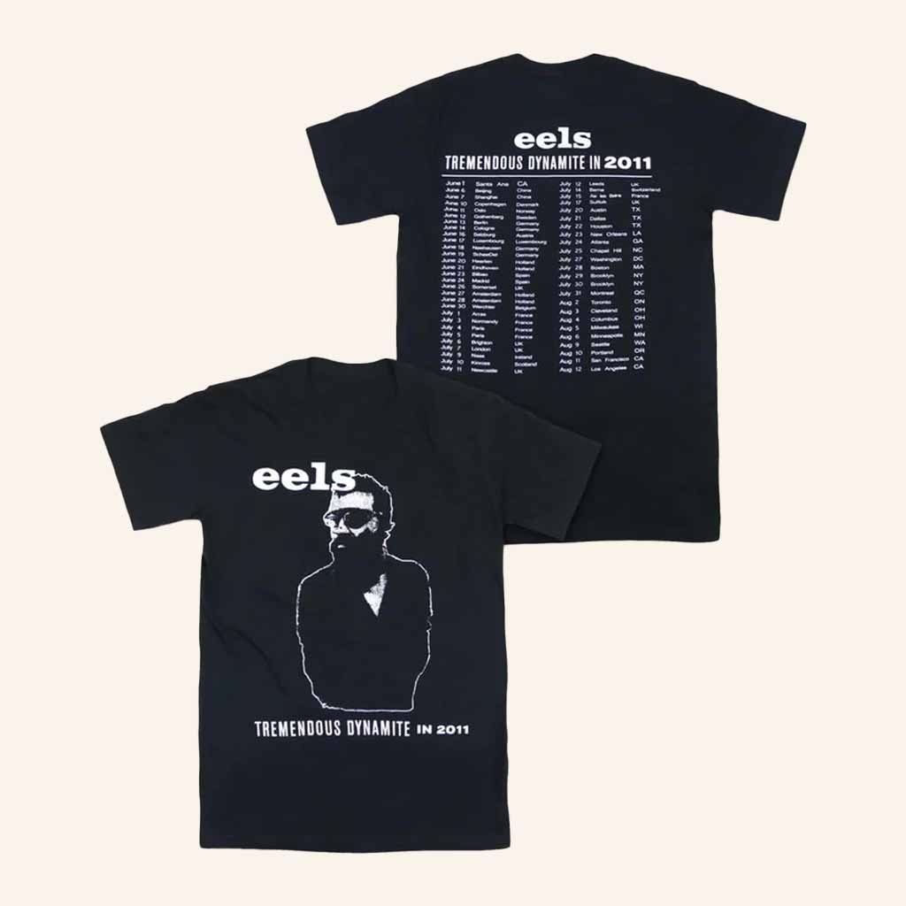 Eels Merch Tremendous Dynamite 2011 Tour T-Shirt Music Lover Gift Ideas For Him