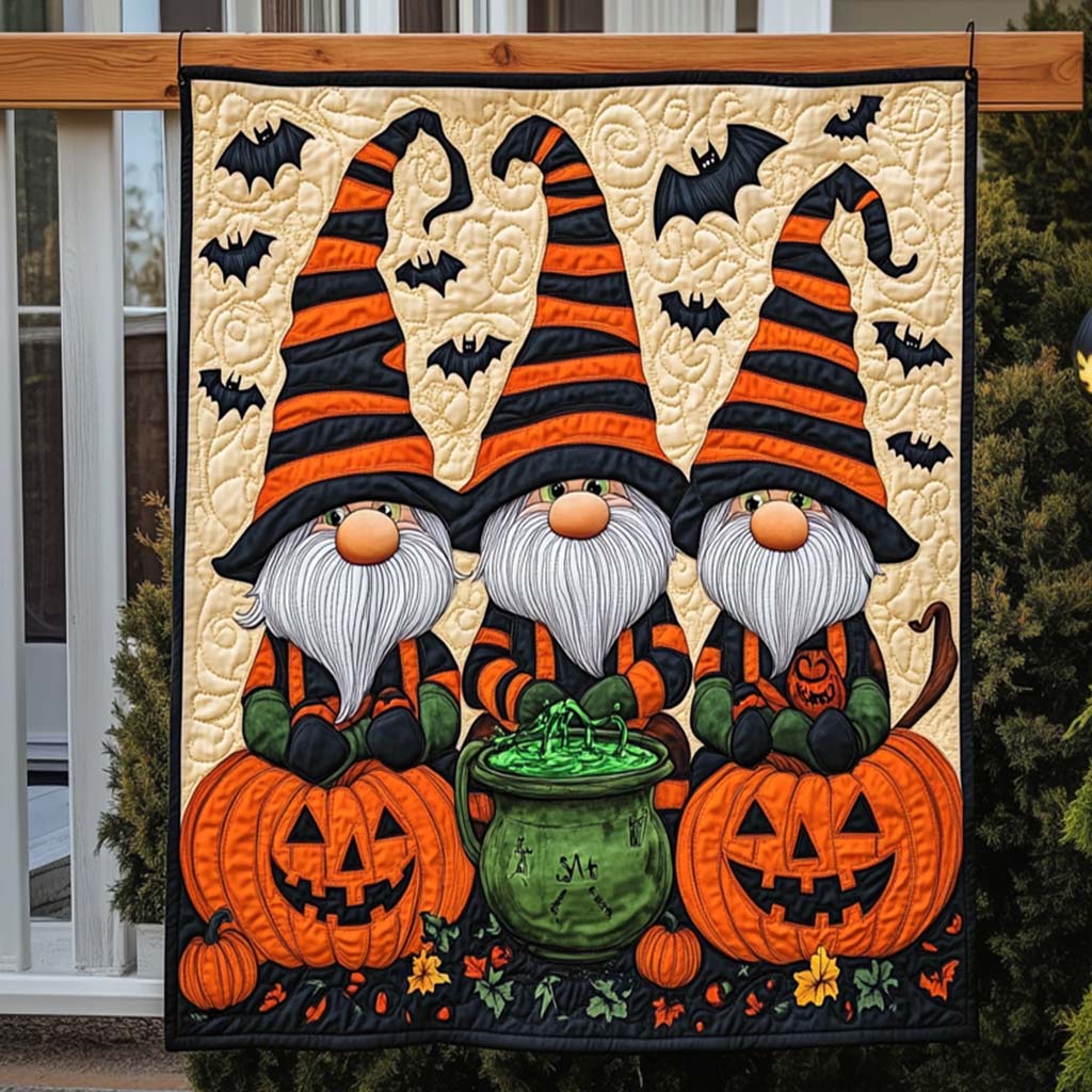 Eerie Eve Quilted Blanket Unique Halloween Gifts