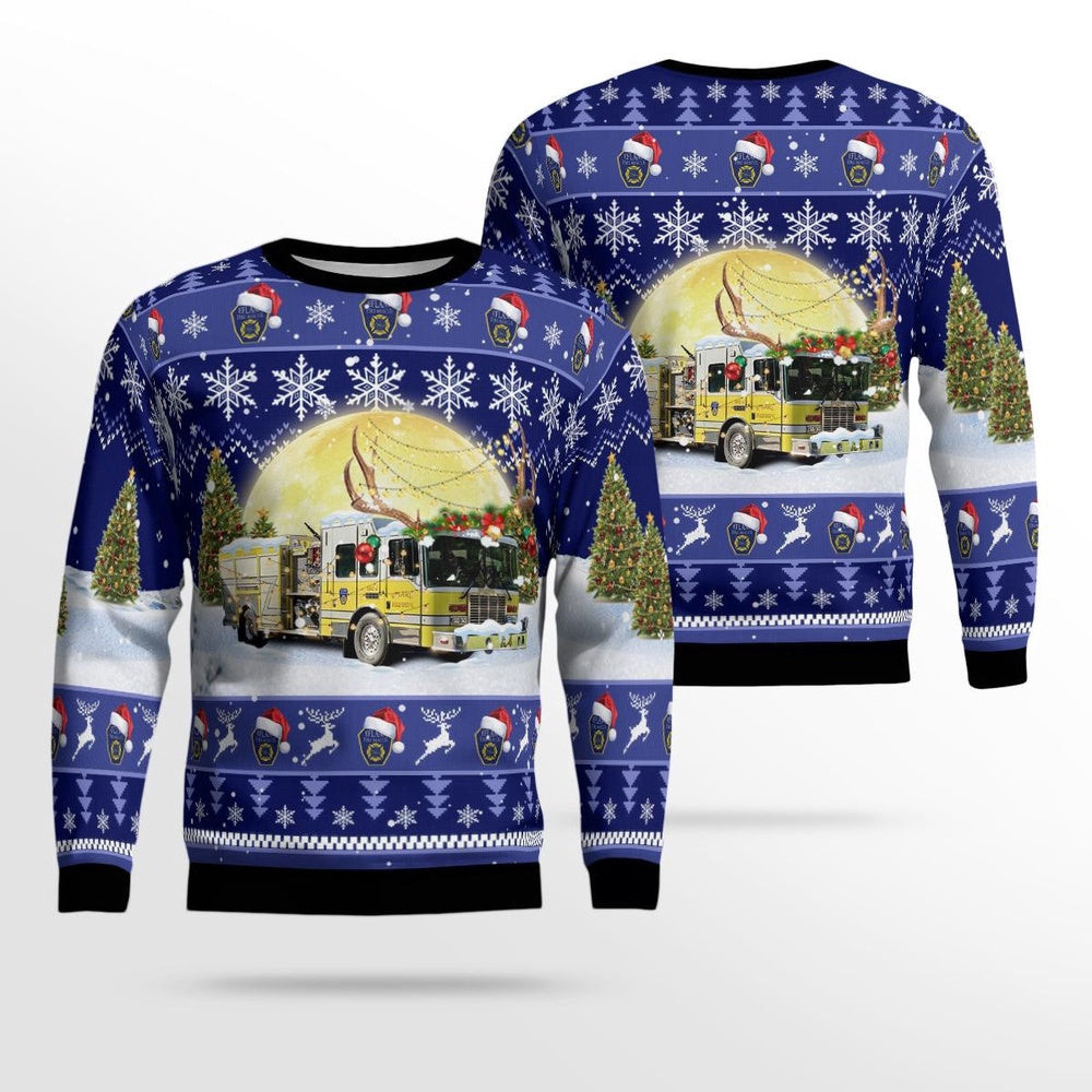 Efland North Carolina Efland Fire Department Christmas Ugly Sweater Xmas Unisex Sweater Christmas Gifts For Men Women