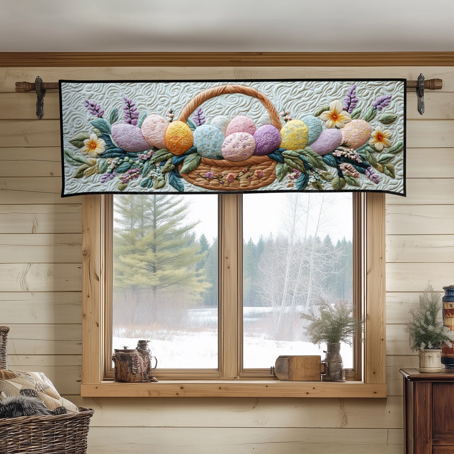 Egg Hunt Magic Quilted Valance Entrance Way Ideas Easter Gifts For Men