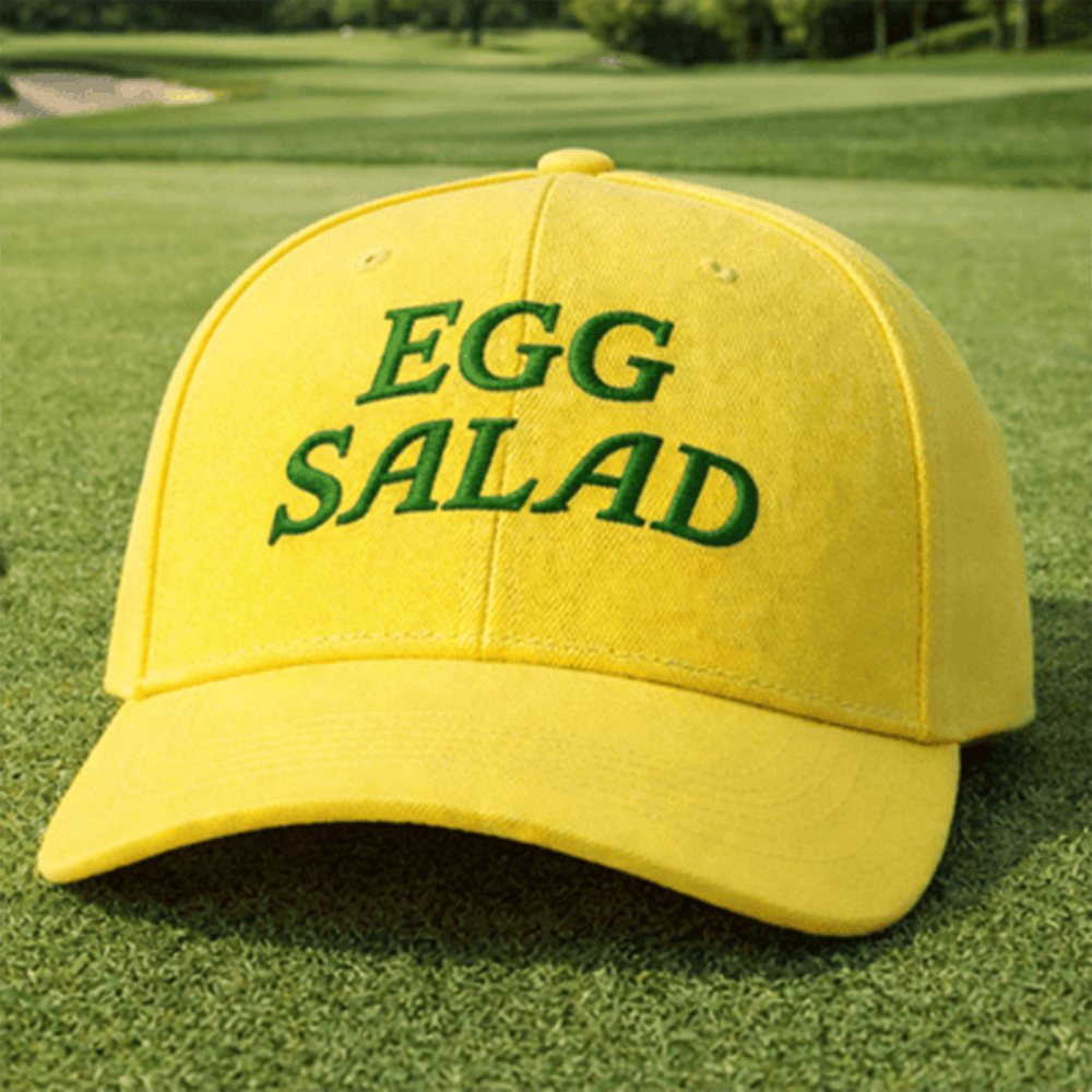 Egg Salad Baseball Hat Golf Tournament Cap Gifts For Golfers Who Have Everything