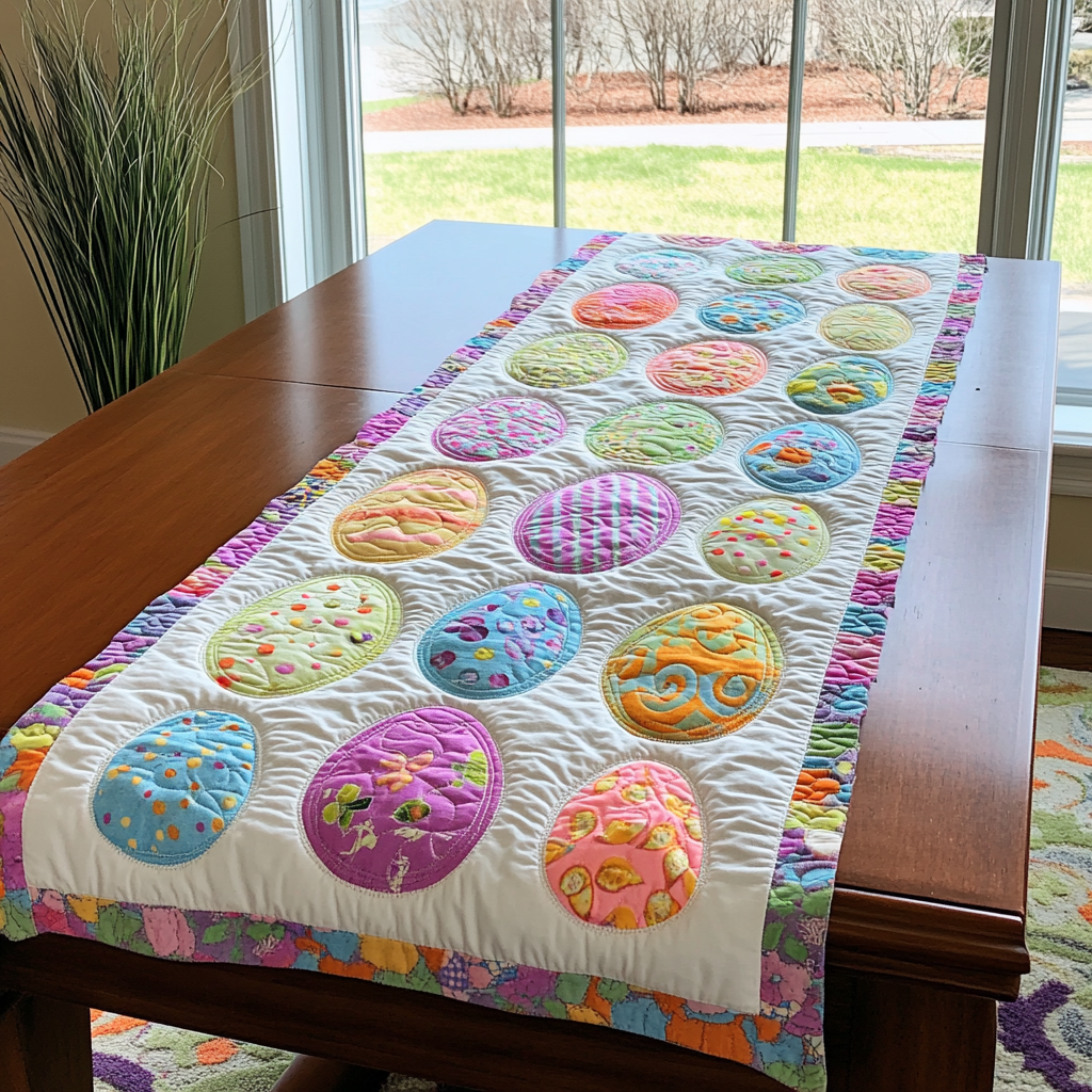 Eggstra Magic Quilted Table Runner He Is Risen Table Decor Best Friend Gifts