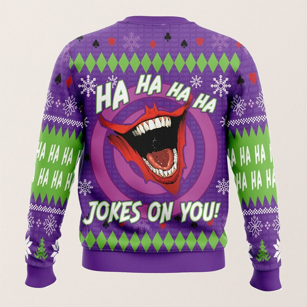 Eid Mubarak Dc Comics Ha Ha Ha Ugly Christmas Sweater Xmas Gifts For Him