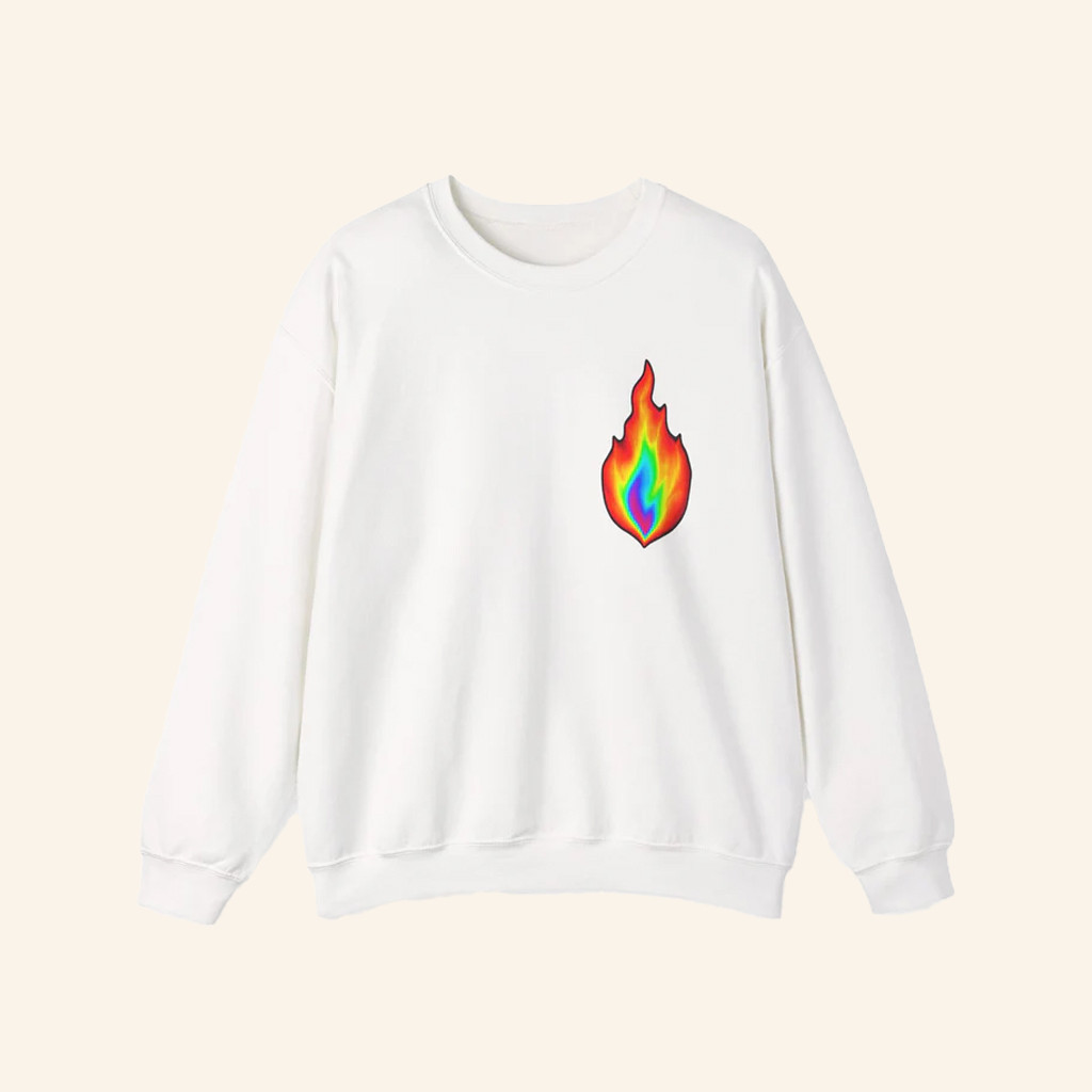 Einsof Vision Merch Heart Ablaze Sweatshirt Best Gifts For Boyfriend