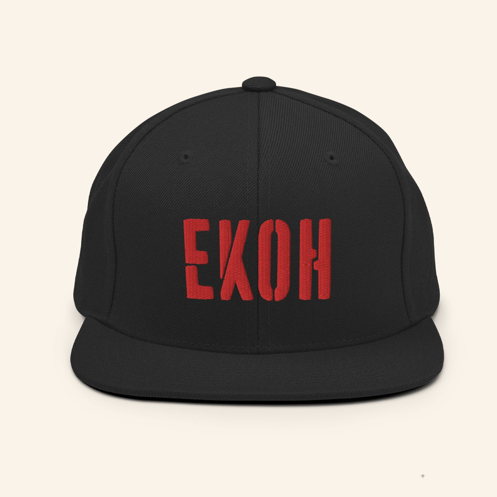 Ekoh Merch Broken Stencil Snapback Hat Unique Gifts For Music Lovers