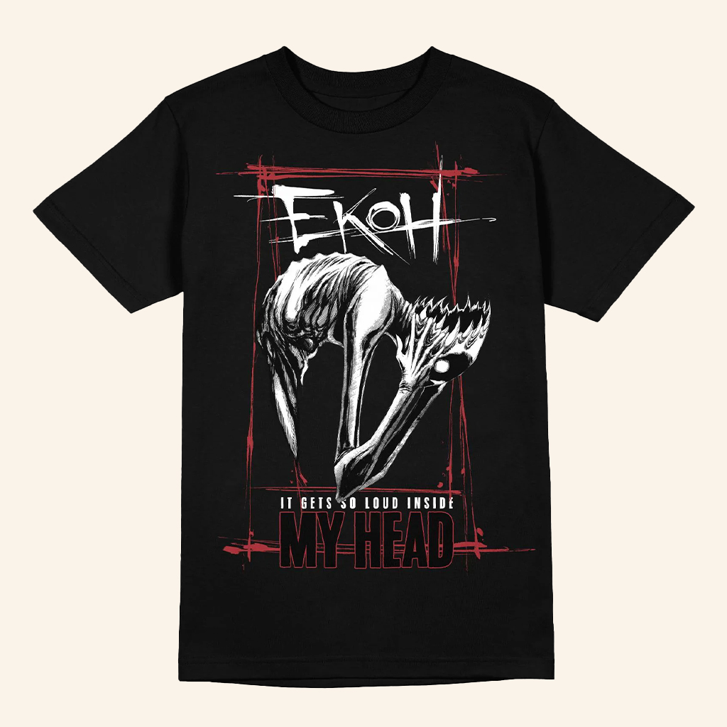 Ekoh Merch It Gets So Loud Inside My Head T-Shirt Music Lover Gifts For Him