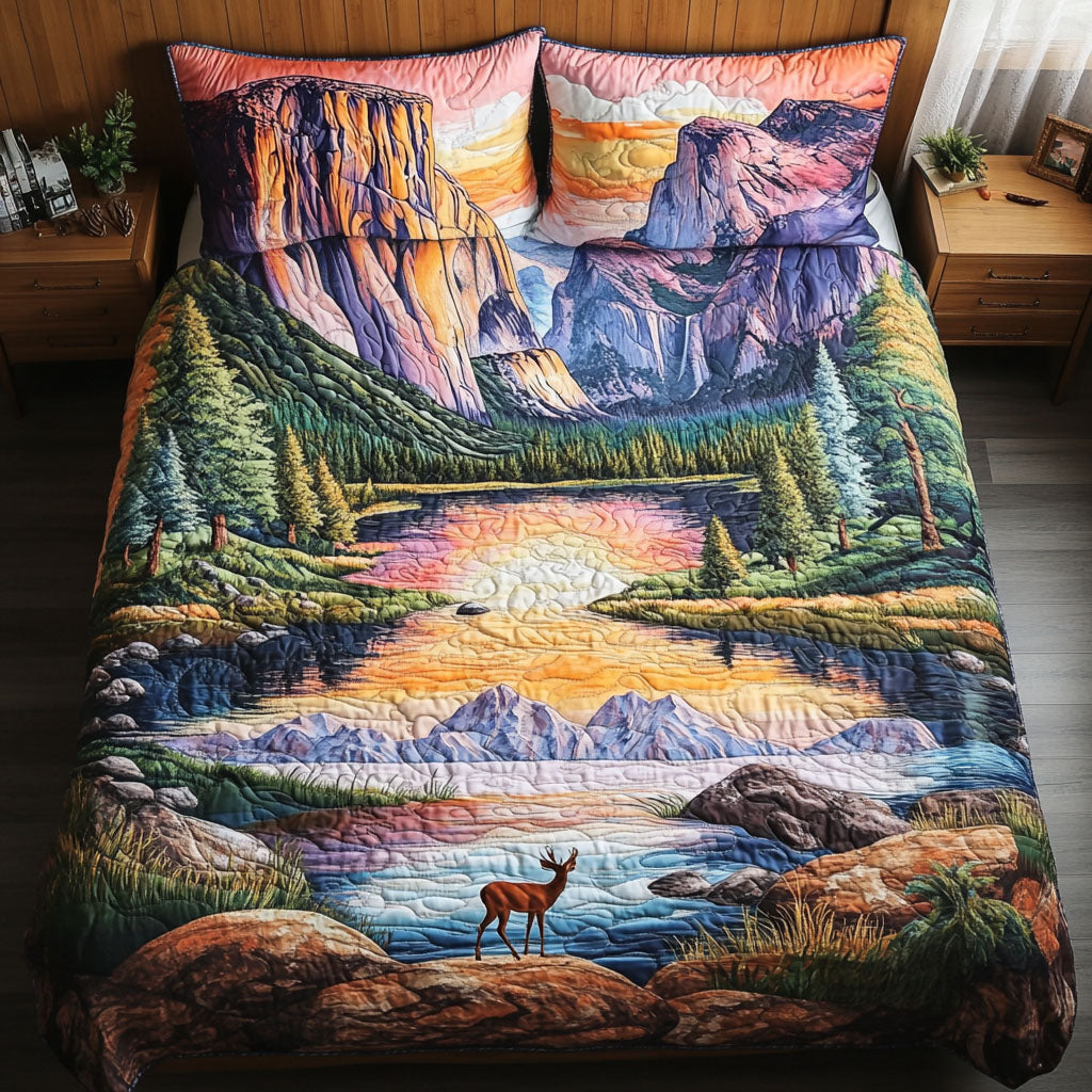 El Capitan Wilderness Quilted Bedding Set Bed Decorations Great Gifts For Deer Hunters