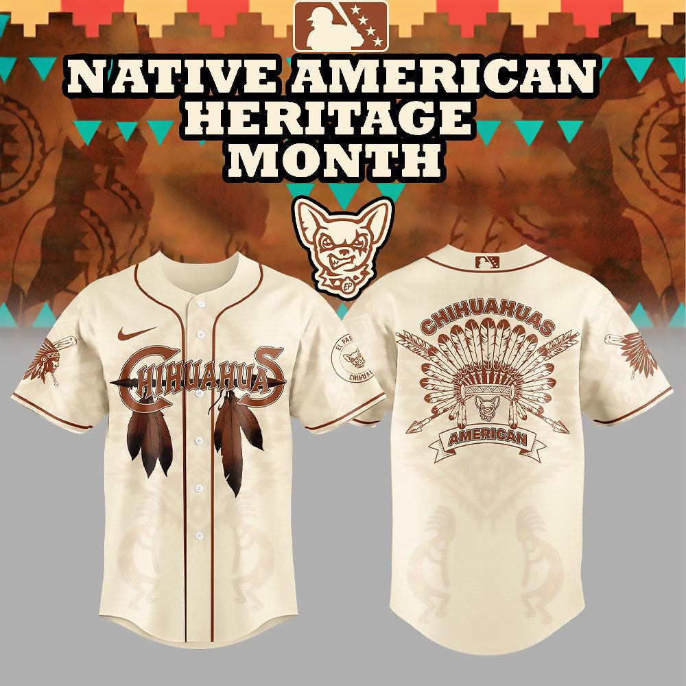 El Paso Chihuahuas Native American Special New Limited Edition Baseball Jersey Fan Gifts