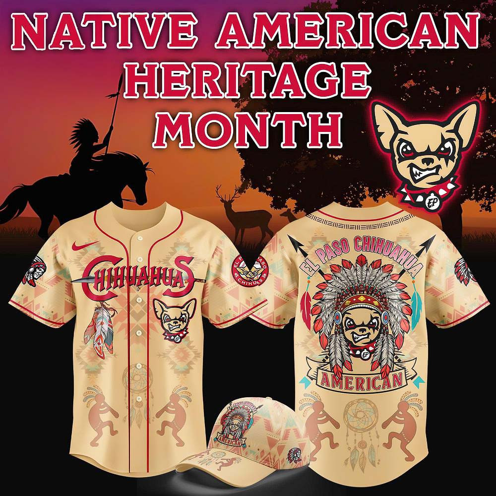 El Paso Chihuahuas Native American Special New Limited Edition Baseball Jersey Fan Gifts Ideas