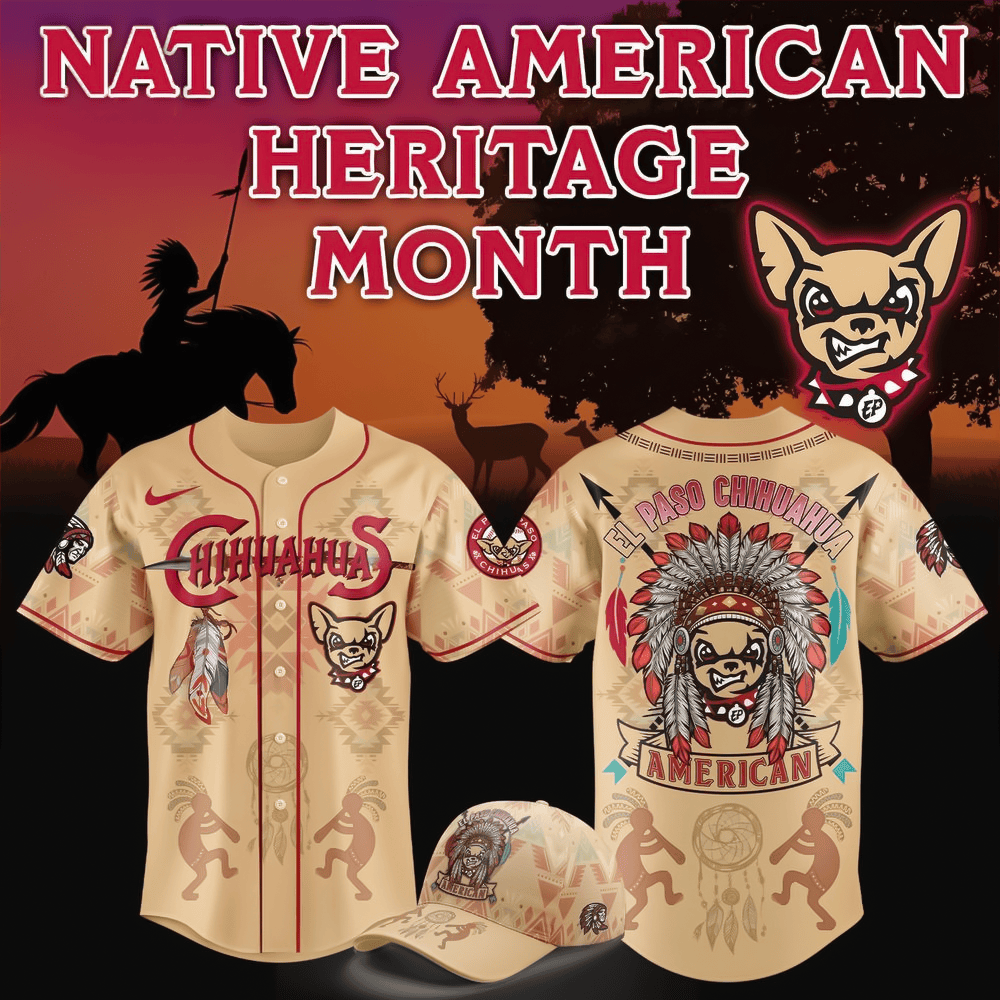 El Paso Chihuahuas Native American Special New Limited Edition Baseball Jersey Fans Gifts