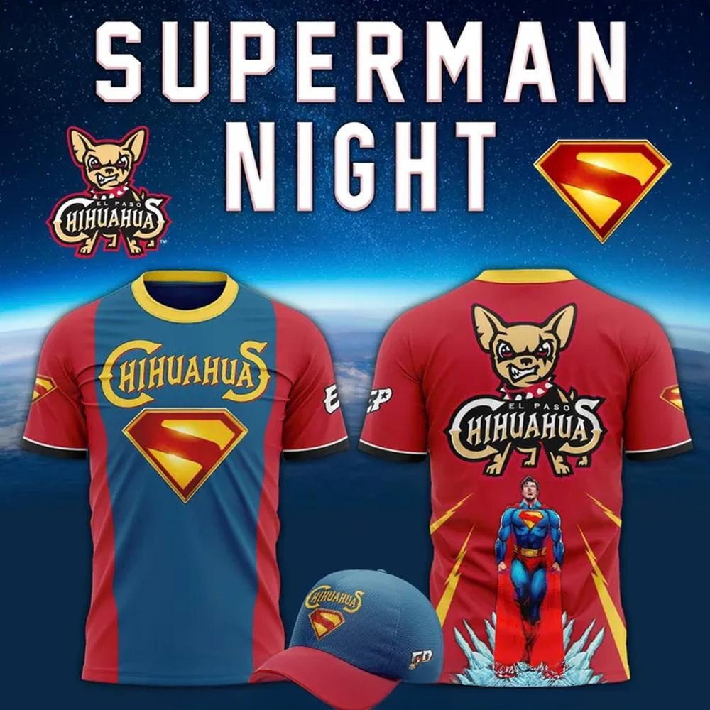 El Paso Chihuahuas Superman 2025 Limited Edition T-Shirt Gifts For Fan Enthusiasts