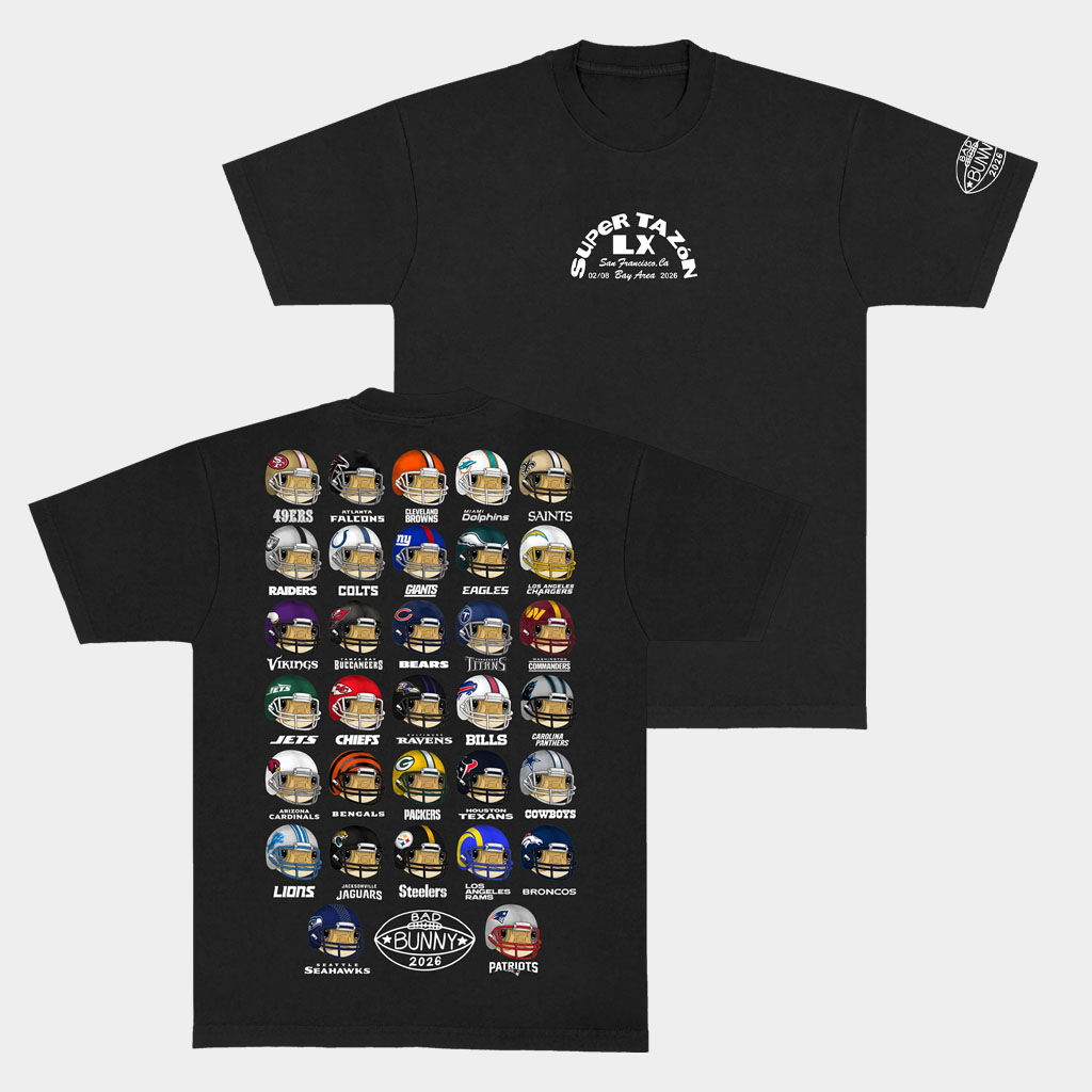 El Supertazon Merch Bad Bunny Super Tazon Helmet T-Shirt Presents For Football Fans El Supertazon Merch Bad Bunny Super Tazon Helmet T-Shirt Presents For Football Fans