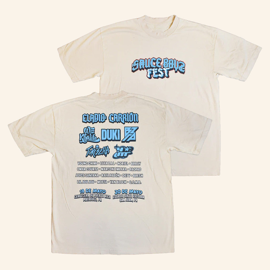 Eladio Carrion Merch Sauce Boyz Fest T-Shirt Gift Ideas For Boyfriend