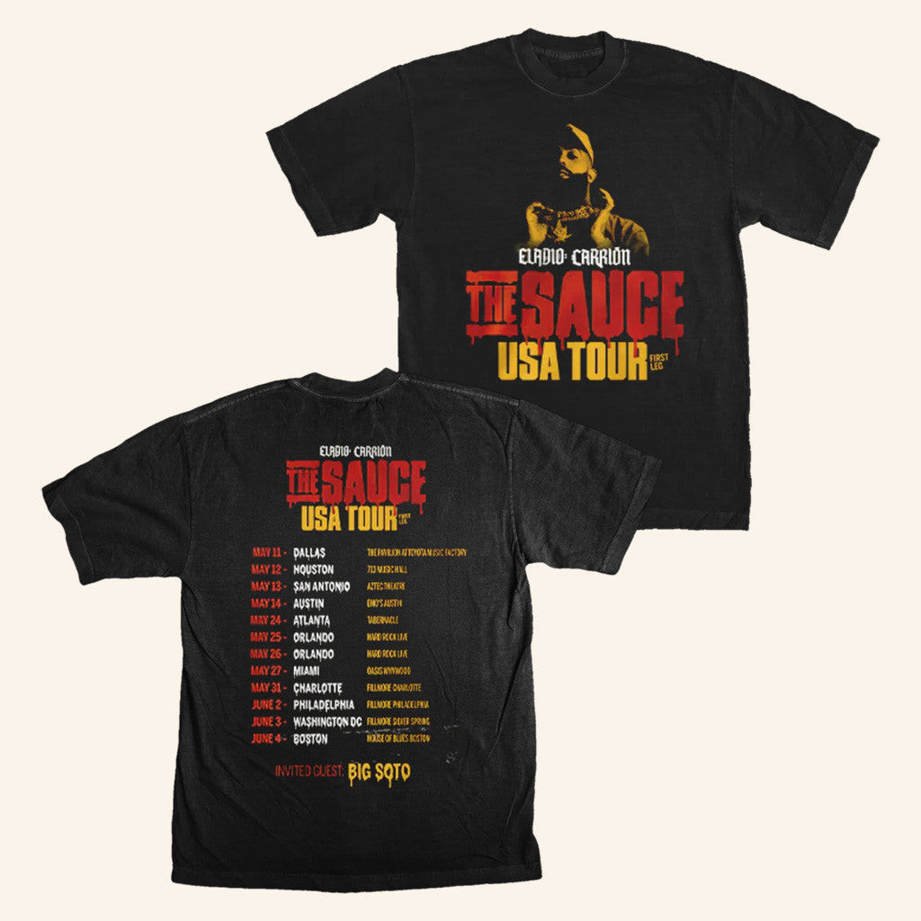 Eladio Carrion Merch Sauce Boyz USA Tour T-Shirt Gift Ideas For Dad Eladio Carrion Merch Sauce Boyz USA Tour T-Shirt Gift Ideas For Dad