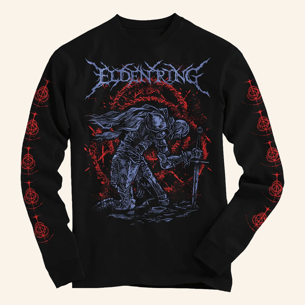 Elden Ring Merch The Tarnished Long Sleeve Shirt Present For Husband Elden Ring Merch The Tarnished Long Sleeve Shirt Present For Husband