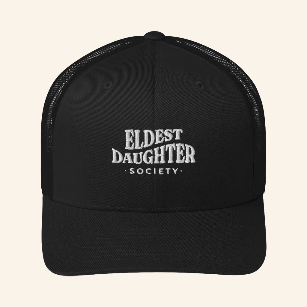 Eldest Daughter Merch Society Embroidered Trucker Hat Christmas Presents For Dad Eldest Daughter Merch Society Embroidered Trucker Hat Christmas Presents For Dad