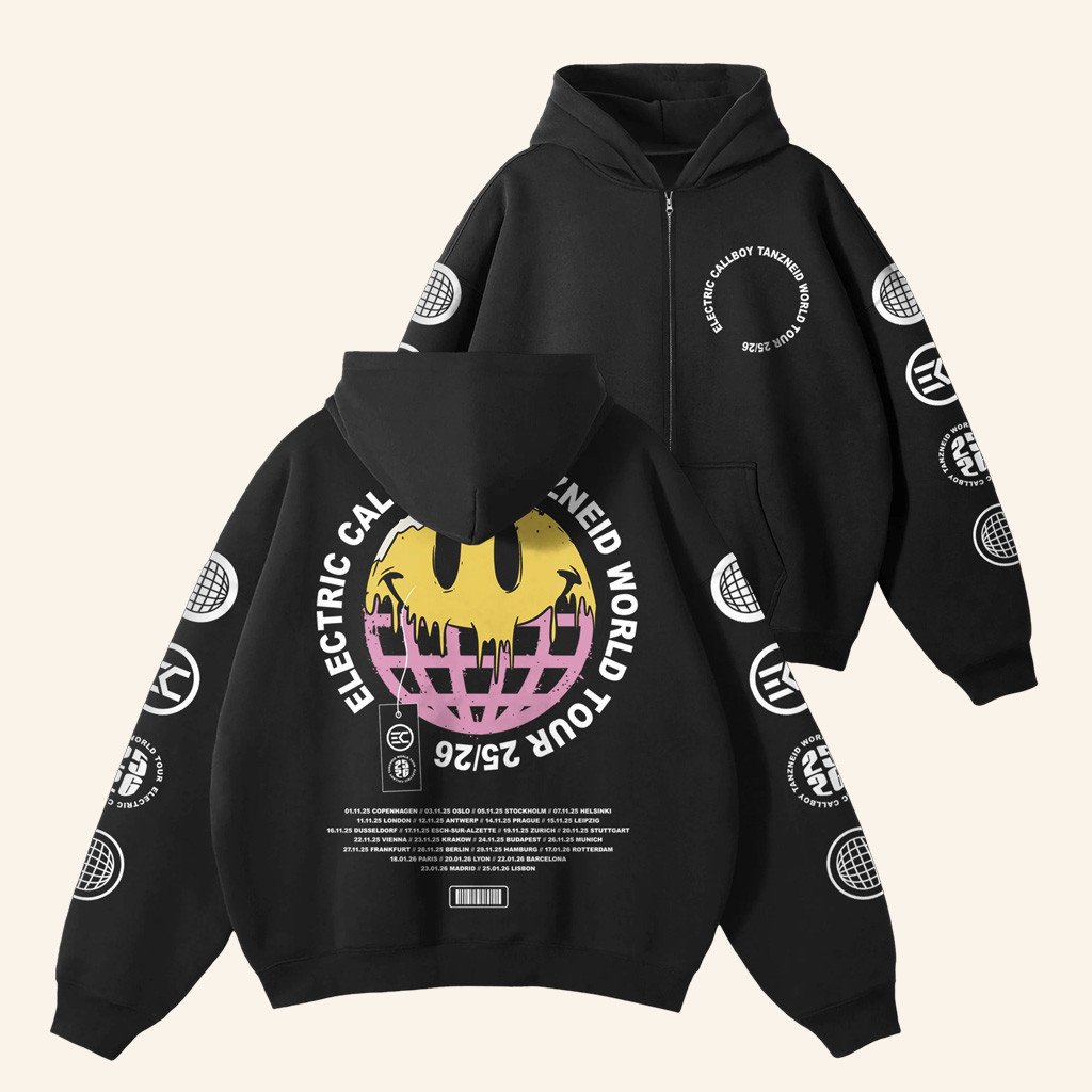 Electric Callboy Merch Tanzneid World Tour Photo Zip Hoodie Christmas Gifts For Dad