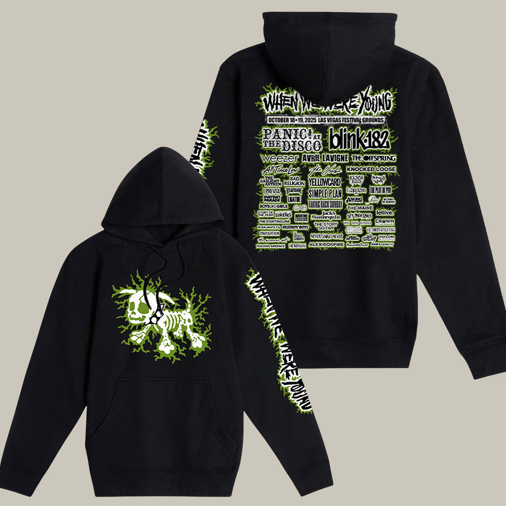 Electric Dog When We Were Young Hoodie Pop Punk Nostalgia Merch Music Fans Gifts