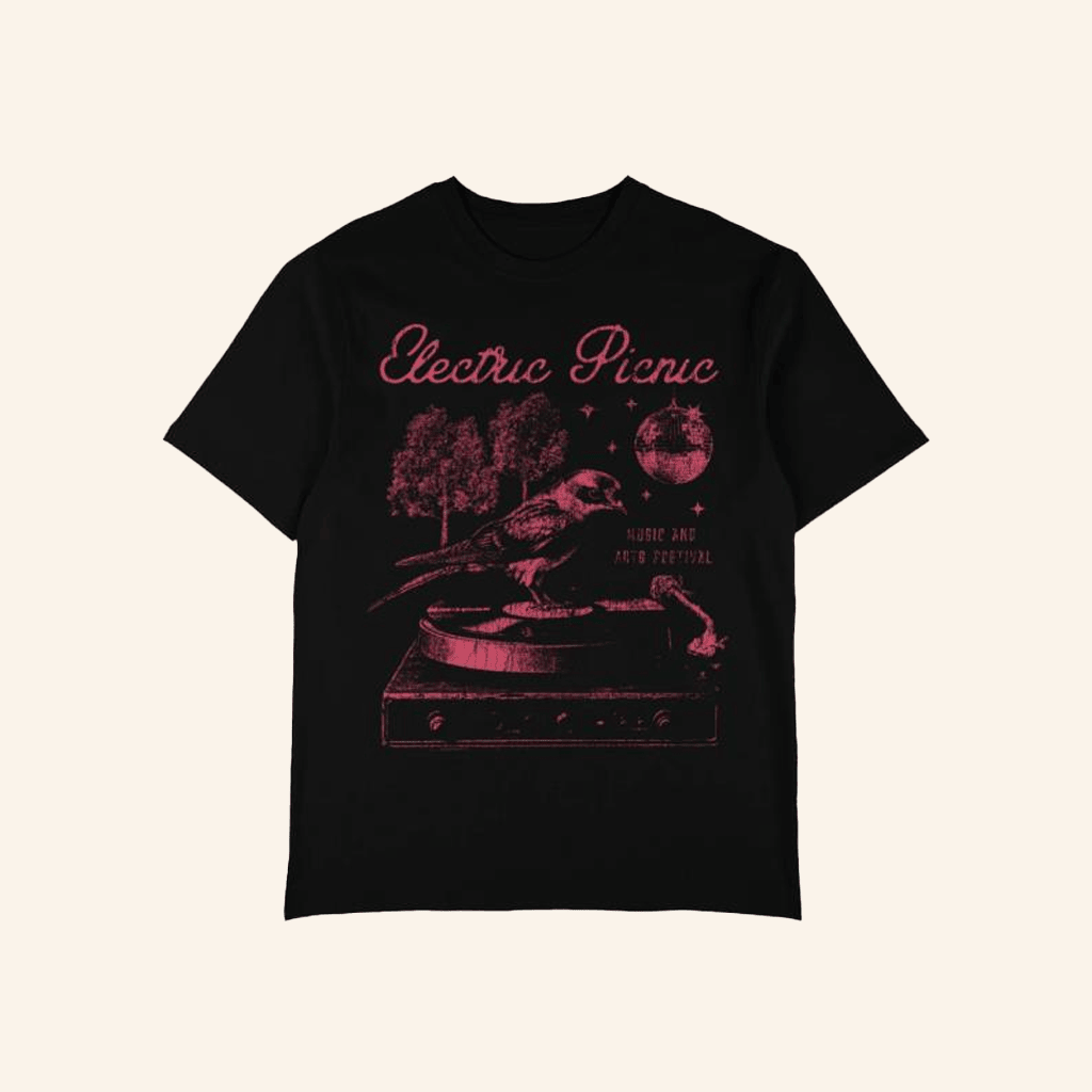 Electric Picnic Merch Record Player 2025 T-Shirt Gifts For Friends Electric Picnic Merch Record Player 2025 T-Shirt Gifts For Friends