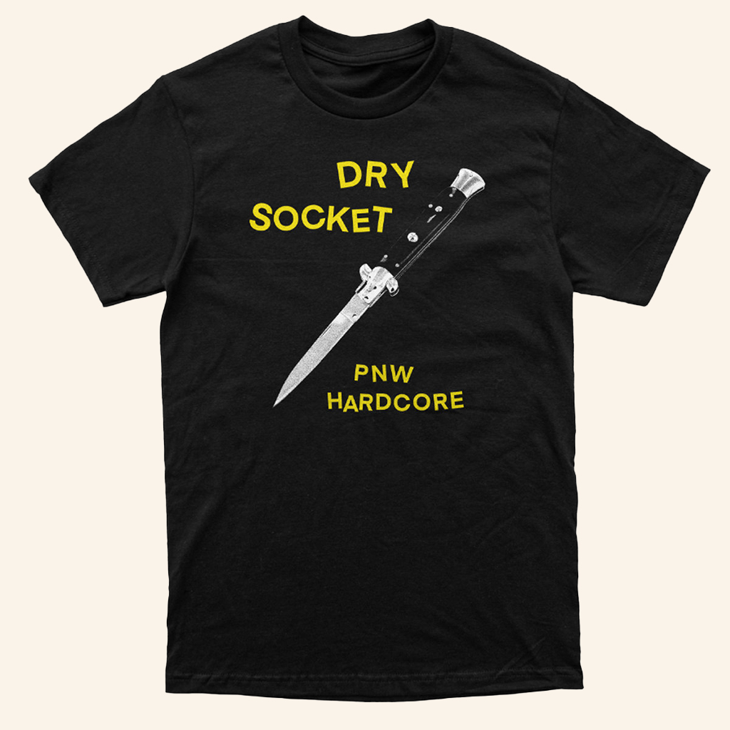 Electric Valley Records Merch Dry Socket Knife Logo T-Shirt Gifts For Music Lovers
