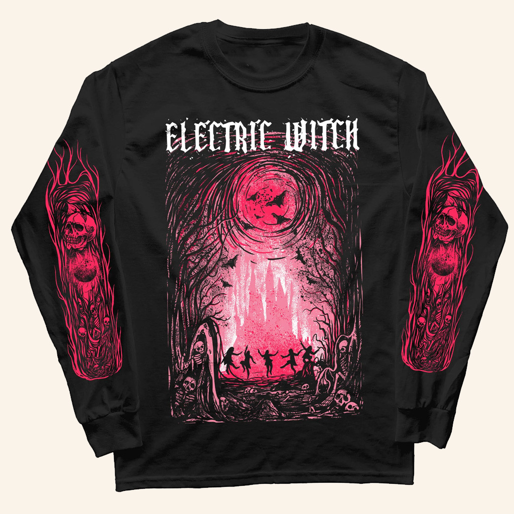 Electric Witch Merch Ritual Long Sleeve T-Shirt Husband Christmas Gift Ideas Electric Witch Merch Ritual Long Sleeve T-Shirt Husband Christmas Gift Ideas