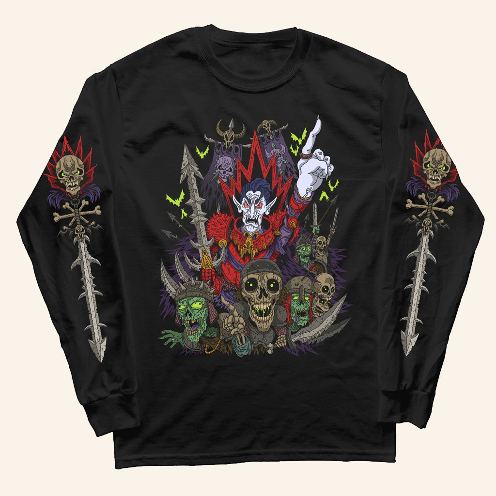 Electric Witch Merch Vampire Lord Long Sleeve T-Shirt Xmas Gifts For Him