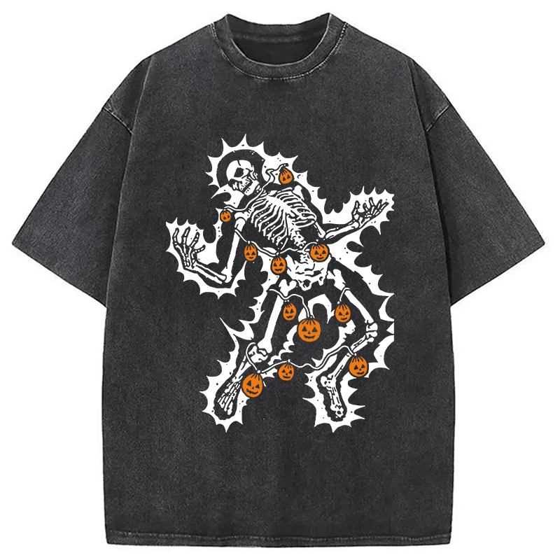 Electrocuted Skeleton Halloween Washed T-Shirt Funny Quote Unisex Shirt Gifts For Brother Electrocuted Skeleton Halloween Washed T-Shirt Funny Quote Unisex Shirt Gifts For Brother