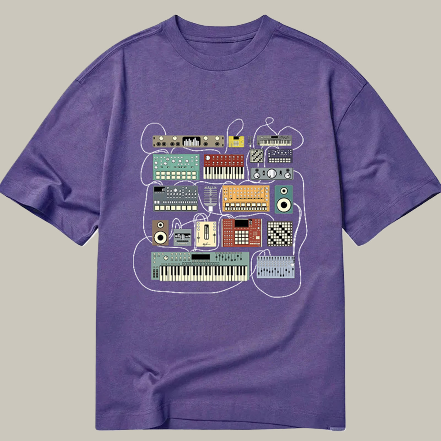 Electronic Musician Synthesizer And Drum Machine DJ Classic Shirt Funny T-Shirts Xmas Gifts