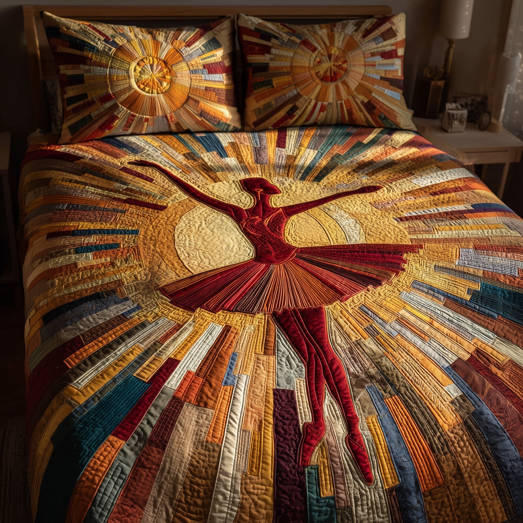 Elegant Ballerina Quilted Bedding Set All-Season