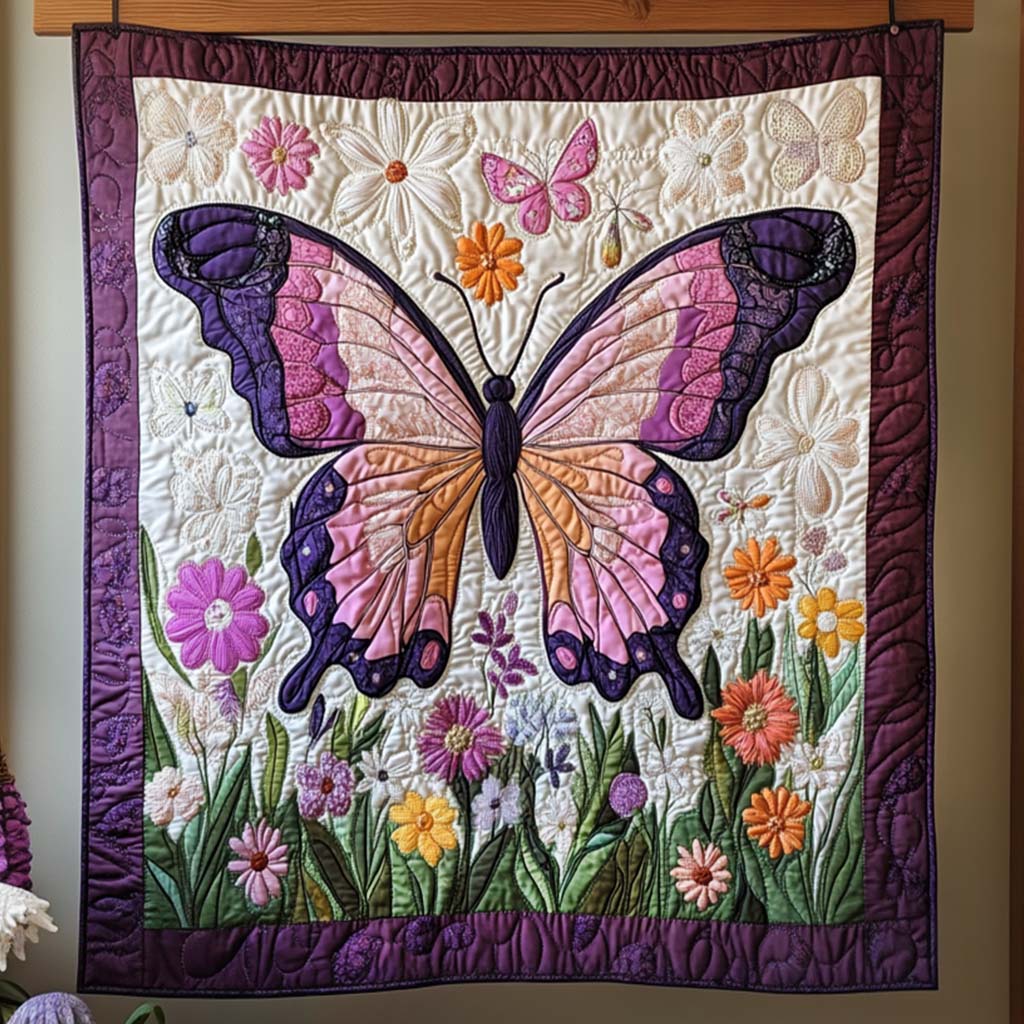 Elegant Flier Quilted Blanket Butterfly Birthday Presents