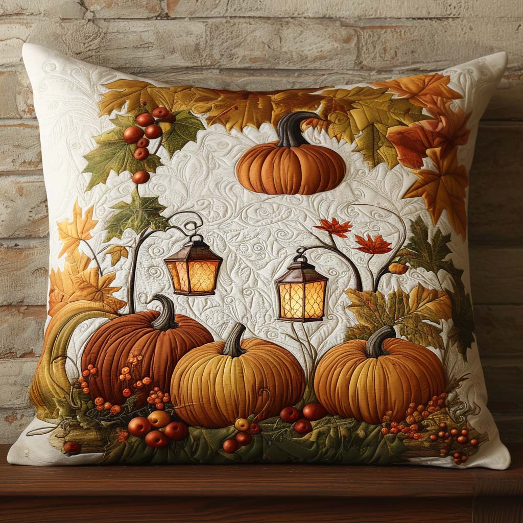 Elegant Harvest Quilted Pillow Case Fall Pillow Covers Best Family Gifts