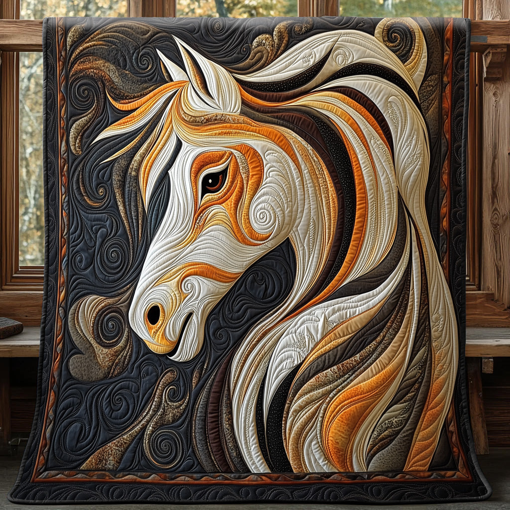 Elegant Horse Quilted Blanket Couch Throw BlanketHorse Christmas Presents