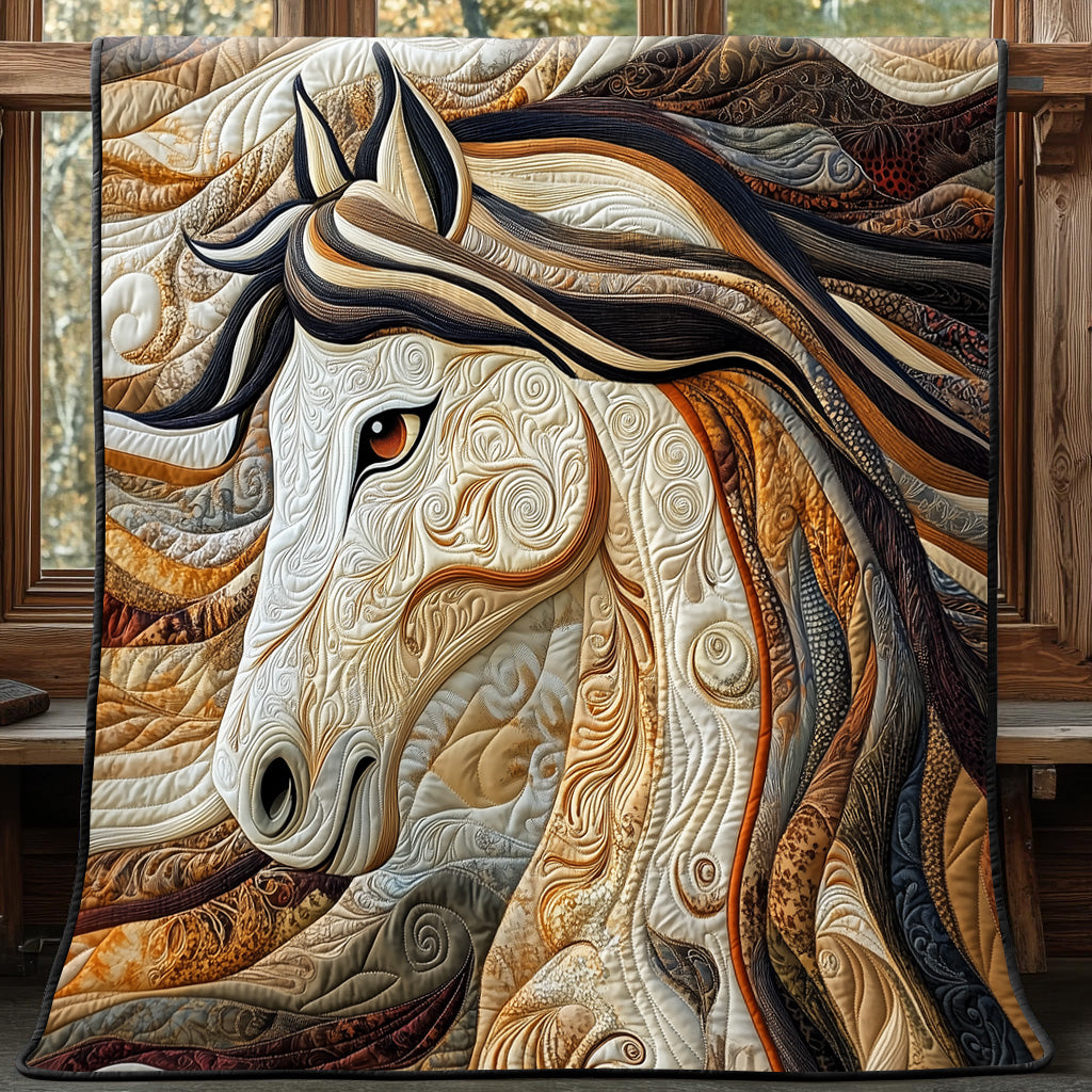 Elegant Horse Quilted Blanket Couch Throw BlanketInexpensive Gifts For Horse Lovers