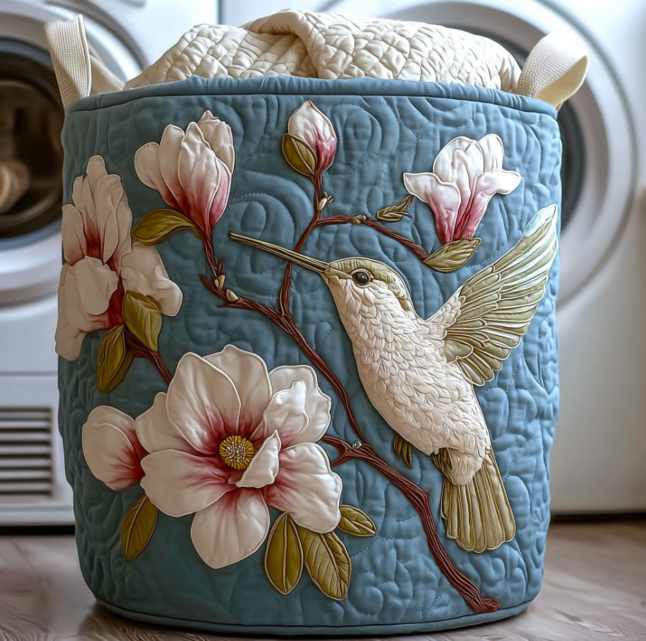 Elegant Quilted Laundry Basket Bird Watching Gifts